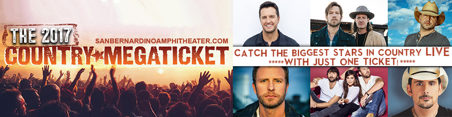 2017 Country Megaticket Tickets (Includes All Performances at Honda Center & Glen Helen Amphitheater) at San Manuel Amphitheater