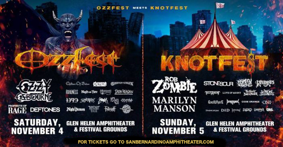 Knotfest: Rob Zombie, Marilyn Manson, Stone Sour & Eighteen Visions at San Manuel Amphitheater
