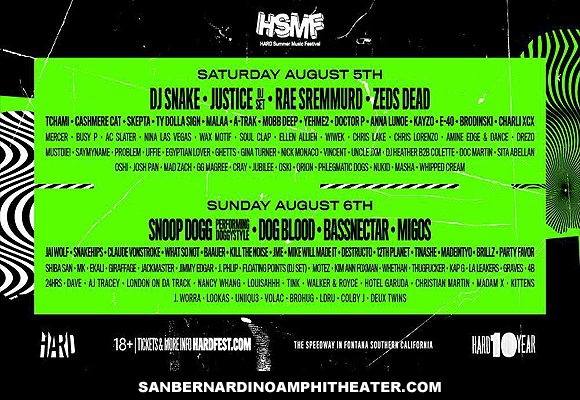 Hard Summer Music Festival - Sunday at San Manuel Amphitheater