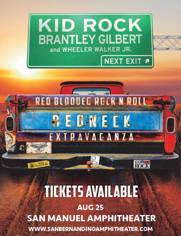 Kid Rock, Brantley Gilbert & Wheeler Walker Jr. at San Manuel Amphitheater