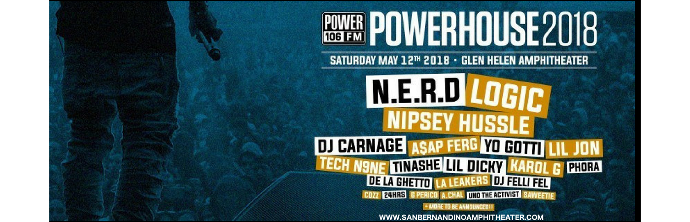 Powerhouse 2018: N.E.R.D, Logic & ASAP Ferg at San Manuel Amphitheater