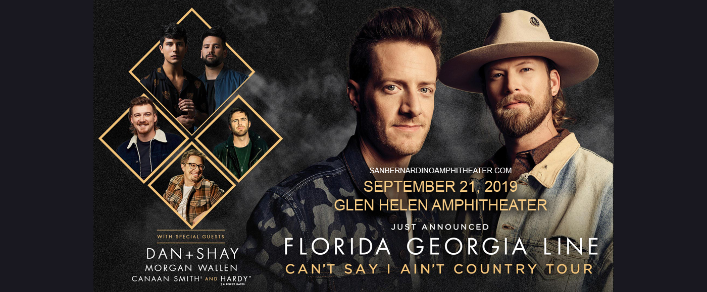 Florida Georgia Line, Dan and Shay & Morgan Wallen at Glen Helen Amphitheater