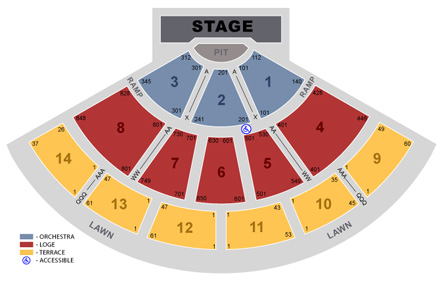 Glen Helen Amphitheater seating chart